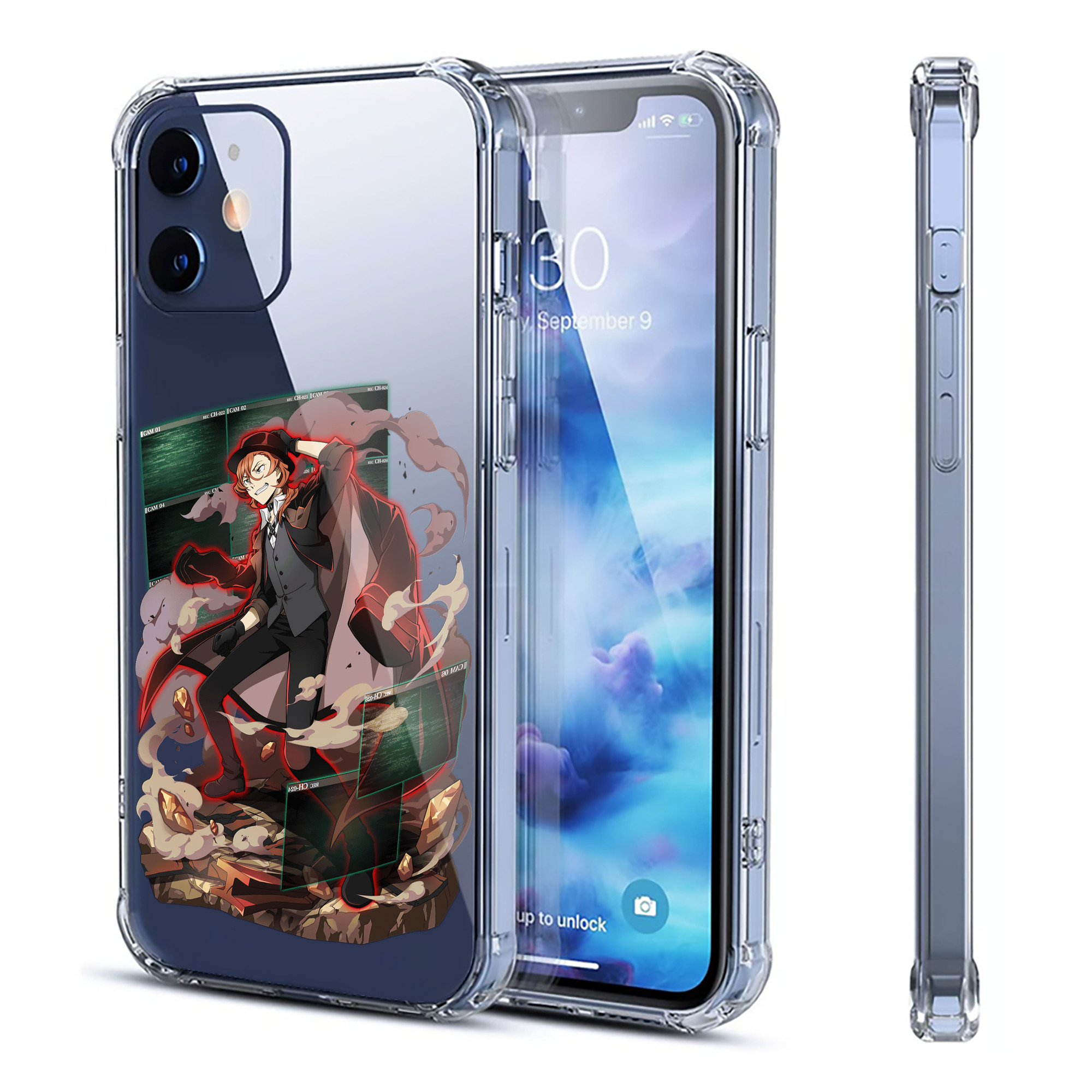 （画像用） 文豪ストレイドッグス Bungo Stray Dogs 【iPhone 12シリーズ対応】透明スマホケース（クリアソフトケース）